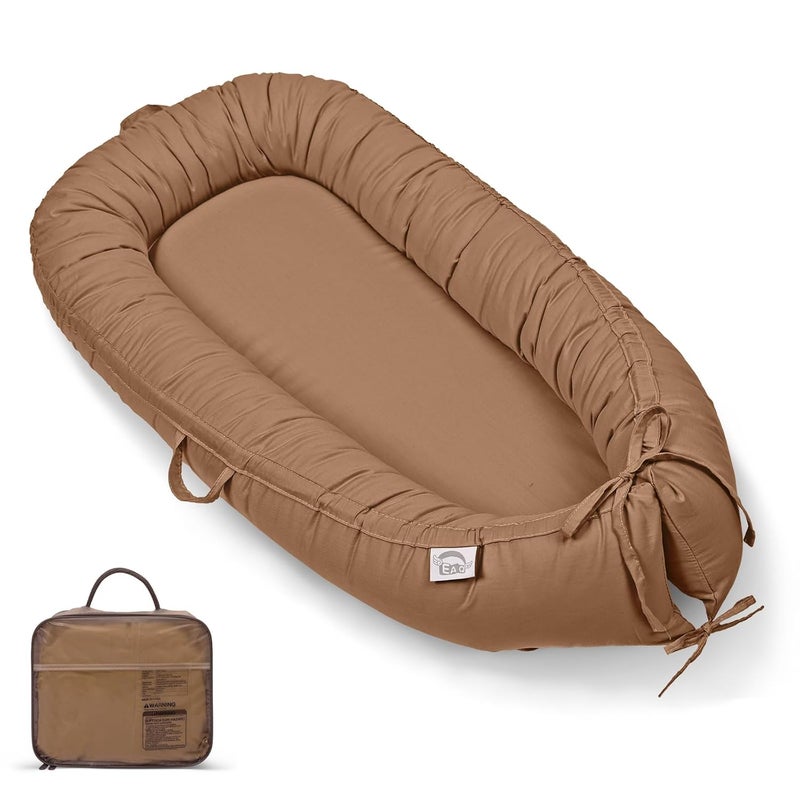 EAQ Baby Lounger, Infant Lounger for Newborn,Portable Baby Nest Cover Breathable & Soft, Newborn Essentials - Image 1